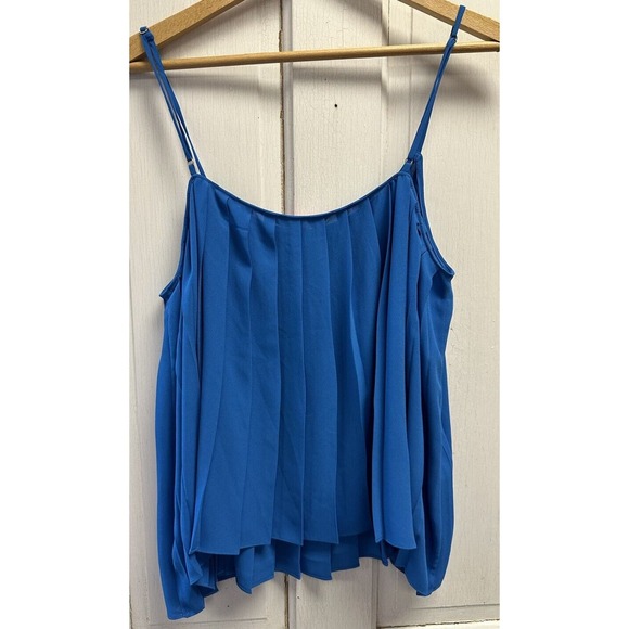 NWT Lilly Pulitzer Rein Pleated Cami Style Tank Top Size XL Peacock Blue - Picture 5 of 5